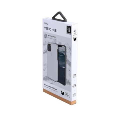 Etui UNIQ Vesto Hue na iPhone 11 Pro Max - przezroczysto-srebrne Etui UNIQ Vesto Hue na iPhone 11 Pro Max - przezroczysto-srebrne