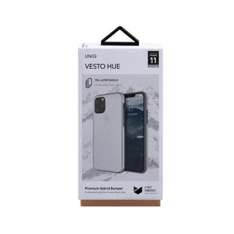 Etui UNIQ Vesto Hue na iPhone 11 Pro Max - przezroczysto-srebrne Etui UNIQ Vesto Hue na iPhone 11 Pro Max - przezroczysto-srebrne