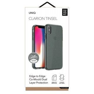 Etui Uniq Clarion Tinsel na iPhone Xs Max - czarne