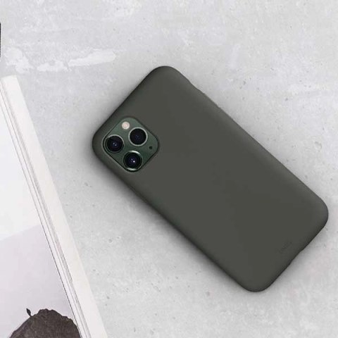 Etui Uniq Lino Hue na iPhone 11 Pro Max - szare Etui Uniq Lino Hue na iPhone 11 Pro Max - szare