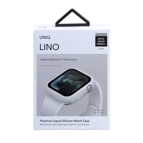 Etui Uniq Lino na Apple Watch 4 / 5 / 6 / SE 44mm - białe Etui Uniq Lino na Apple Watch 4 / 5 / 6 / SE 44mm - białe