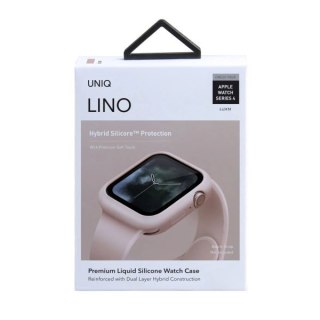 Etui Uniq Lino na Apple Watch 4 / 5 / 6 / SE 44mm - różowe