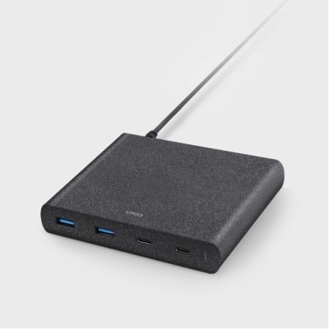 HUB UNIQ Surge LITHOS Collective 90W 2xUSB-A QC 3.0 / 2xUSB-C PD 3.0 - czarny HUB UNIQ Surge LITHOS Collective 90W 2xUSB-A QC 3.0 / 2xUSB-C PD 3.0 - czarny