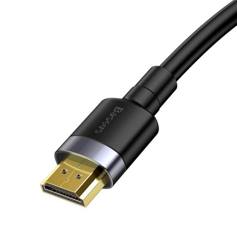 Kabel Baseus Cafule HDMI / HDMI 2.0 4K 60 Hz 3D 18 Gbps 2 m - czarny Kabel Baseus Cafule HDMI / HDMI 2.0 4K 60 Hz 3D 18 Gbps 2 m - czarny