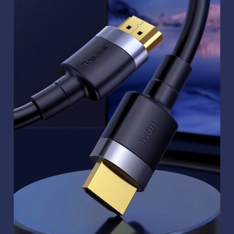Kabel Baseus Cafule HDMI / HDMI 2.0 4K 60 Hz 3D 18 Gbps 2 m - czarny Kabel Baseus Cafule HDMI / HDMI 2.0 4K 60 Hz 3D 18 Gbps 2 m - czarny