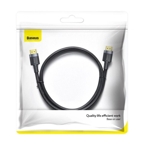 Kabel Baseus Cafule HDMI / HDMI 2.0 4K 60 Hz 3D 18 Gbps 2 m - czarny Kabel Baseus Cafule HDMI / HDMI 2.0 4K 60 Hz 3D 18 Gbps 2 m - czarny