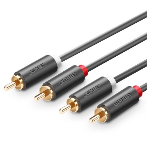 Kabel Ugreen AV104 10520 audio 2RCA (męski) / 2RCA (męski) 5m - szary Kabel Ugreen AV104 10520 audio 2RCA (męski) / 2RCA (męski) 5m - szary