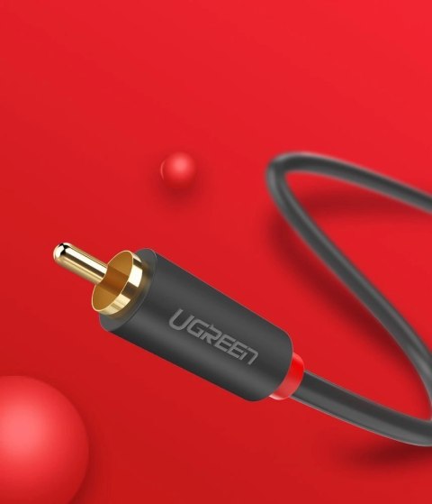 Kabel Ugreen AV104 10520 audio 2RCA (męski) / 2RCA (męski) 5m - szary Kabel Ugreen AV104 10520 audio 2RCA (męski) / 2RCA (męski) 5m - szary