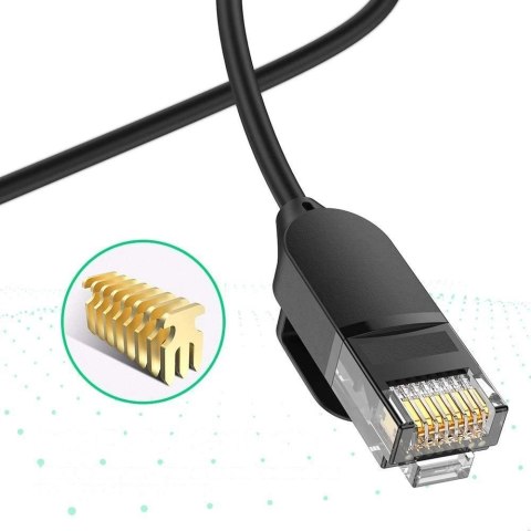 Kabel Ugreen NW122 70653 sieciowy Ethernet patchcord RJ45 Cat 6A UTP do 10Gb/s 3 m - czarny Kabel Ugreen NW122 70653 sieciowy Ethernet patchcord RJ45 Cat 6A UTP do 10Gb/s 3 m - czarny