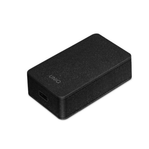 Ładowarka sieciowa UNIQ Versa Slim LITHOS Collective USB-C PD 18W + kabel USB-C / USB-C - czarna Ładowarka sieciowa UNIQ Versa Slim LITHOS Collective USB-C PD 18W + kabel USB-C / USB-C - czarna