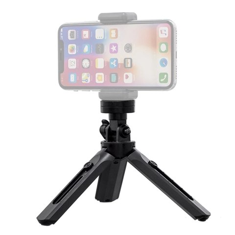 Mini statyw uchwyt do zdjęć selfie na telefon aparat kamerę GoPro 16 - 21 cm czarny