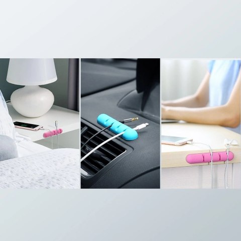 Organizer Ugreen 30762 samoprzylepny na 4 kable - czarny (2 szt.) Organizer Ugreen 30762 samoprzylepny na 4 kable - czarny (2 szt.)