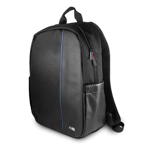Plecak BMW Carbon Navy Stripe na laptopa 16" - czarny Plecak BMW Carbon Navy Stripe na laptopa 16" - czarny