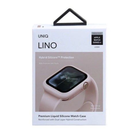 UNIQ etui Lino Apple Watch Series 4/5/6/SE 40mm. różowy/blush pink UNIQ etui Lino Apple Watch Series 4/5/6/SE 40mm. różowy/blush pink