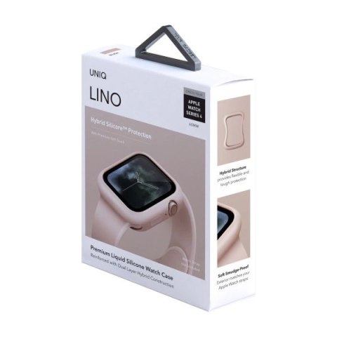 UNIQ etui Lino Apple Watch Series 4/5/6/SE 40mm. różowy/blush pink UNIQ etui Lino Apple Watch Series 4/5/6/SE 40mm. różowy/blush pink