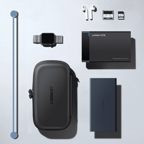 Ugreen etui pudełko na dysk twardy HDD i akcesoria 18 x 9,5 x 5,5 cm czarny (50274) Ugreen etui pudełko na dysk twardy HDD i akcesoria 18 x 9,5 x 5,5 cm czarny (50274)