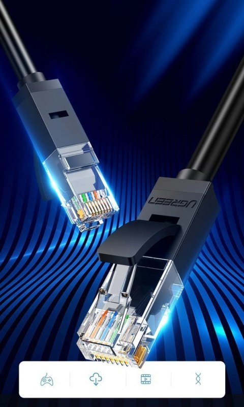 Ugreen kabel przewód internetowy sieciowy Ethernet patchcord RJ45 Cat 6 UTP 1000Mbps 20m czarny (20166) Ugreen kabel przewód internetowy sieciowy Ethernet patchcord RJ45 Cat 6 UTP 1000Mbps 20m czarny (20166)