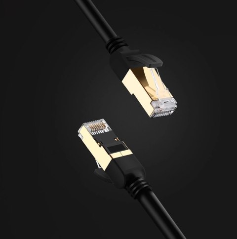 Ugreen kabel przewód internetowy sieciowy Ethernet patchcord RJ45 Cat 7 STP LAN 10Gbps 2m czarny (11269) Ugreen kabel przewód internetowy sieciowy Ethernet patchcord RJ45 Cat 7 STP LAN 10Gbps 2m czarny (11269)