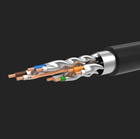 Ugreen kabel przewód internetowy sieciowy Ethernet patchcord RJ45 Cat 7 STP LAN 10Gbps 2m czarny (11269) Ugreen kabel przewód internetowy sieciowy Ethernet patchcord RJ45 Cat 7 STP LAN 10Gbps 2m czarny (11269)