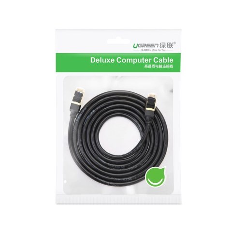 Ugreen kabel przewód internetowy sieciowy Ethernet patchcord RJ45 Cat 7 STP LAN 10Gbps 2m czarny (11269) Ugreen kabel przewód internetowy sieciowy Ethernet patchcord RJ45 Cat 7 STP LAN 10Gbps 2m czarny (11269)