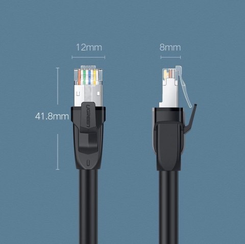 Ugreen kabel przewód internetowy sieciowy Ethernet patchcord RJ45 Cat 8 T568B 2m czarny (70329) Ugreen kabel przewód internetowy sieciowy Ethernet patchcord RJ45 Cat 8 T568B 2m czarny (70329)