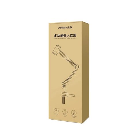 Ugreen uchwyt statyw składane ramię do biurka stołu na telefon tablet czarno-szary (50394) Ugreen uchwyt statyw składane ramię do biurka stołu na telefon tablet czarno-szary (50394)