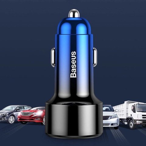 Baseus Magic Series Dual QC - ładowarka samochodowa Quick Charge 3.0 2x USB 45W 6A czarny (CCMLC20A-01) Baseus Magic Series Dual QC - ładowarka samochodowa Quick Charge 3.0 2x USB 45W 6A czarny (CCMLC20A-01)
