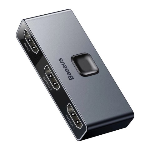 Baseus dwukierunkowy przełącznik rozdzielacz splitter switcher HDMI - 2x HDMI 4K / 30 Hz szary (CAHUB-BC0G) Baseus dwukierunkowy przełącznik rozdzielacz splitter switcher HDMI - 2x HDMI 4K / 30 Hz szary (CAHUB-BC0G)