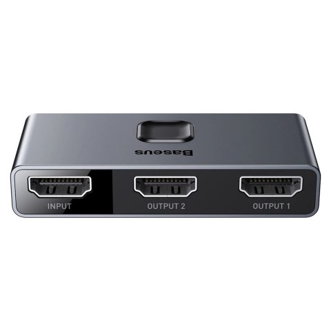Baseus dwukierunkowy przełącznik rozdzielacz splitter switcher HDMI - 2x HDMI 4K / 30 Hz szary (CAHUB-BC0G) Baseus dwukierunkowy przełącznik rozdzielacz splitter switcher HDMI - 2x HDMI 4K / 30 Hz szary (CAHUB-BC0G)