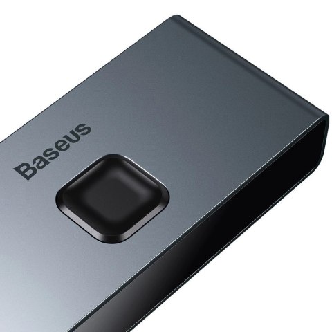 Baseus dwukierunkowy przełącznik rozdzielacz splitter switcher HDMI - 2x HDMI 4K / 30 Hz szary (CAHUB-BC0G) Baseus dwukierunkowy przełącznik rozdzielacz splitter switcher HDMI - 2x HDMI 4K / 30 Hz szary (CAHUB-BC0G)