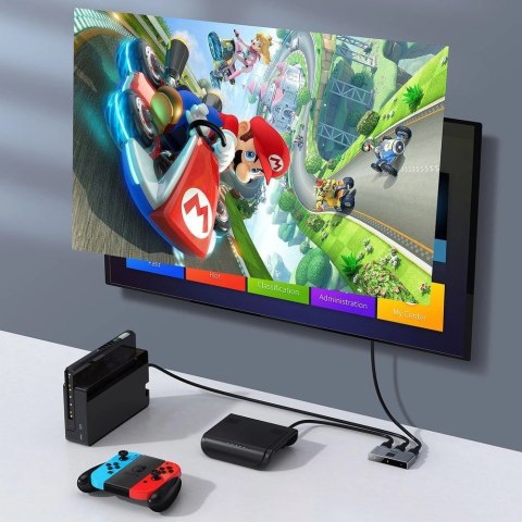 Baseus dwukierunkowy przełącznik rozdzielacz splitter switcher HDMI - 2x HDMI 4K / 30 Hz szary (CAHUB-BC0G) Baseus dwukierunkowy przełącznik rozdzielacz splitter switcher HDMI - 2x HDMI 4K / 30 Hz szary (CAHUB-BC0G)