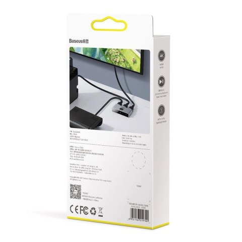 Baseus dwukierunkowy przełącznik rozdzielacz splitter switcher HDMI - 2x HDMI 4K / 30 Hz szary (CAHUB-BC0G) Baseus dwukierunkowy przełącznik rozdzielacz splitter switcher HDMI - 2x HDMI 4K / 30 Hz szary (CAHUB-BC0G)