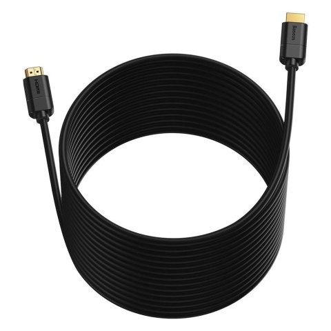 Baseus kabel przewód HDMI 2.0 4K 30 Hz 3D HDR 18 Gbps 8 m czarny (CAKGQ-E01) Baseus kabel przewód HDMI 2.0 4K 30 Hz 3D HDR 18 Gbps 8 m czarny (CAKGQ-E01)