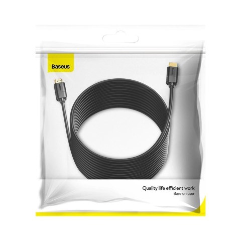 Baseus kabel przewód HDMI 2.0 4K 30 Hz 3D HDR 18 Gbps 8 m czarny (CAKGQ-E01) Baseus kabel przewód HDMI 2.0 4K 30 Hz 3D HDR 18 Gbps 8 m czarny (CAKGQ-E01)