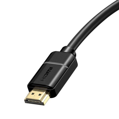 Baseus kabel przewód HDMI 2.0 4K 60 Hz 3D HDR 18 Gbps 3 m czarny (CAKGQ-C01) Baseus kabel przewód HDMI 2.0 4K 60 Hz 3D HDR 18 Gbps 3 m czarny (CAKGQ-C01)