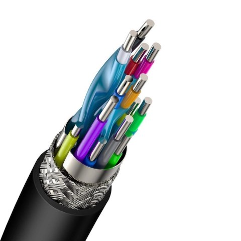 Baseus kabel przewód HDMI 2.0 4K 60 Hz 3D HDR 18 Gbps 3 m czarny (CAKGQ-C01) Baseus kabel przewód HDMI 2.0 4K 60 Hz 3D HDR 18 Gbps 3 m czarny (CAKGQ-C01)