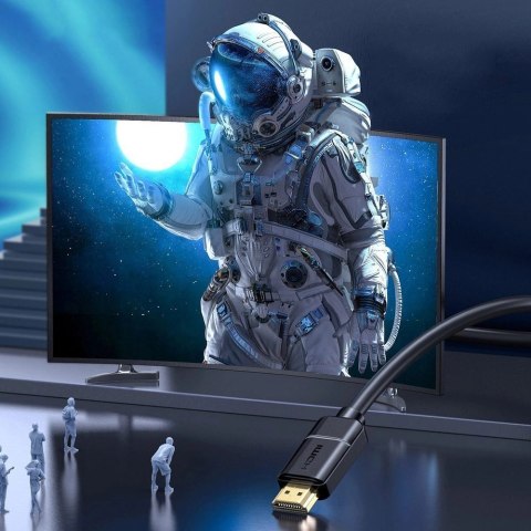 Baseus kabel przewód HDMI 2.0 4K 60 Hz 3D HDR 18 Gbps 3 m czarny (CAKGQ-C01) Baseus kabel przewód HDMI 2.0 4K 60 Hz 3D HDR 18 Gbps 3 m czarny (CAKGQ-C01)