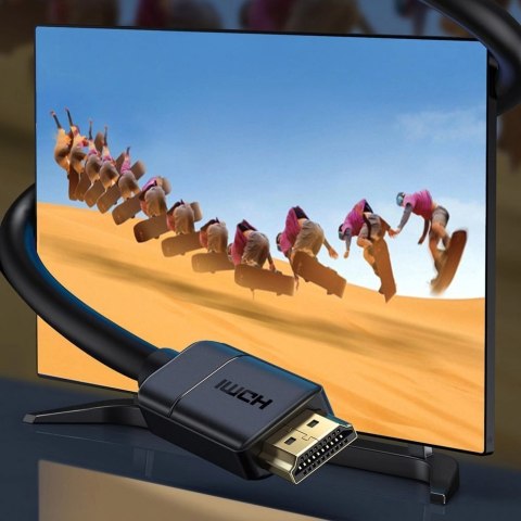 Baseus kabel przewód HDMI 2.0 4K 60 Hz 3D HDR 18 Gbps 3 m czarny (CAKGQ-C01) Baseus kabel przewód HDMI 2.0 4K 60 Hz 3D HDR 18 Gbps 3 m czarny (CAKGQ-C01)