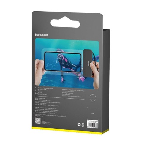 Baseus uniwersalny wodoodporny pokrowiec etui na telefon (max 7,2'') na basen nad wodę IPX8 czarny (ACFSD-DG1) Baseus uniwersalny wodoodporny pokrowiec etui na telefon (max 7,2'') na basen nad wodę IPX8 czarny (ACFSD-DG1)