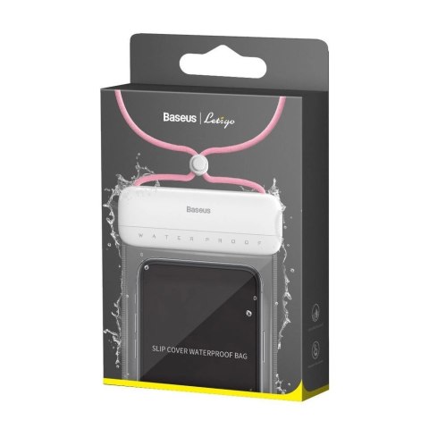 Baseus uniwersalny wodoodporny pokrowiec etui na telefon (max 7,2'') na basen nad wodę IPX8 różowy (ACFSD-D24) Baseus uniwersalny wodoodporny pokrowiec etui na telefon (max 7,2'') na basen nad wodę IPX8 różowy (ACFSD-D24)