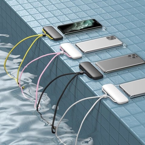 Baseus uniwersalny wodoodporny pokrowiec etui na telefon (max 7,2'') na basen nad wodę IPX8 żółty (ACFSD-DGY) Baseus uniwersalny wodoodporny pokrowiec etui na telefon (max 7,2'') na basen nad wodę IPX8 żółty (ACFSD-DGY)