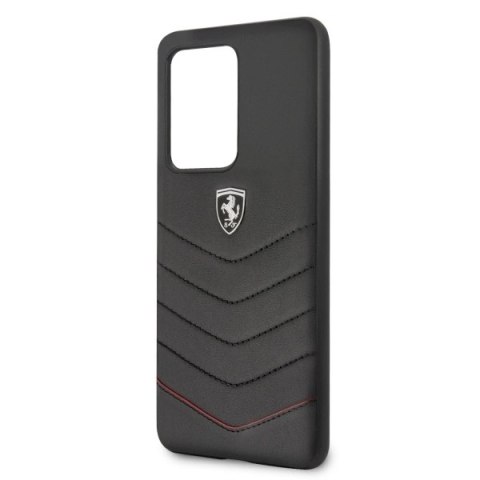 Etui Ferrari Heritage Quilted na Samsung Galaxy S20 Ultra - czarne Etui Ferrari Heritage Quilted na Samsung Galaxy S20 Ultra - czarne