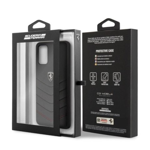 Etui Ferrari Heritage na Samsung Galaxy S20+ - czarne Etui Ferrari Heritage na Samsung Galaxy S20+ - czarne