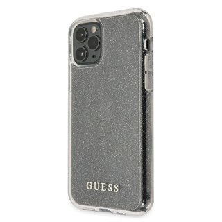 Etui Guess Glitter na iPhone 11 Pro Max - srebrne