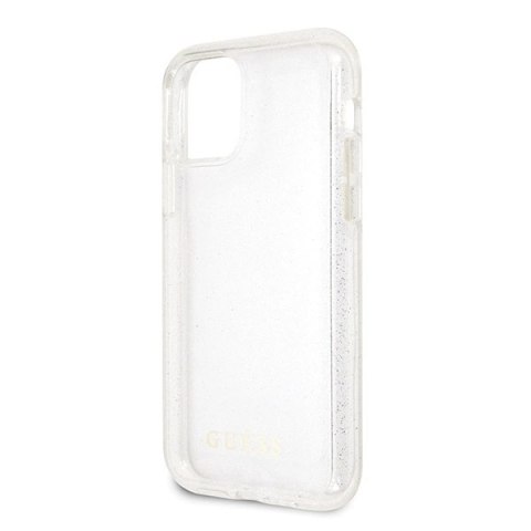 Etui Guess Glitter na iPhone 11 Pro Max - srebrne