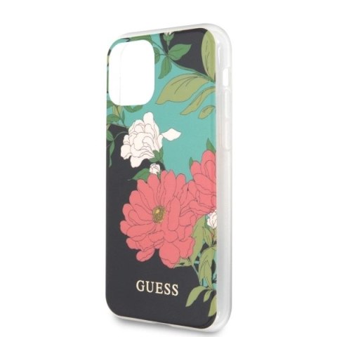Etui Guess N.1 Flower Collection na iPhone 11 Pro Max - czarne Etui Guess N.1 Flower Collection na iPhone 11 Pro Max - czarne
