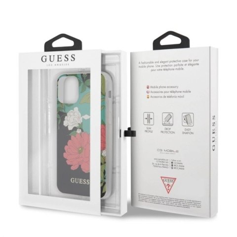 Etui Guess N.1 Flower Collection na iPhone 11 Pro - czarne Etui Guess N.1 Flower Collection na iPhone 11 Pro - czarne