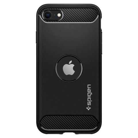 Etui Spigen Rugged Armor na iPhone SE 2020 / 2022 - czarne
