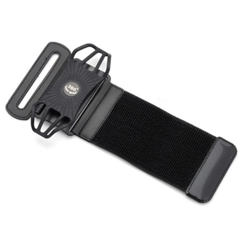 Etui opaska sportowa na nadgarstek armband do biegania na telefon do 6'' cali czarny