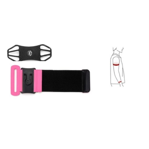 Etui opaska sportowa na nadgarstek armband do biegania na telefon do 6'' cali czarny